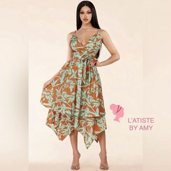 ❤️NEW L’atise by Amy Handkerchief Hem Dresses - Picture 1 of 12